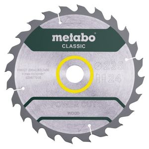 Metabo Accessoires Cirkelzaagblad | Power Cut Classic | 235x30mm | Z24 WZ 18° - 628677000