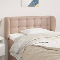Hoofdbord met randen 93x23x78/88 cm kunstleer cappuccinokleur