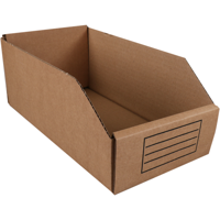 Bak | Golfkarton | magazijnbox | 271x149x112mm | bruin | 50 stuks