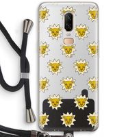 Leeuwenkoppen: OnePlus 6 Transparant Hoesje met koord