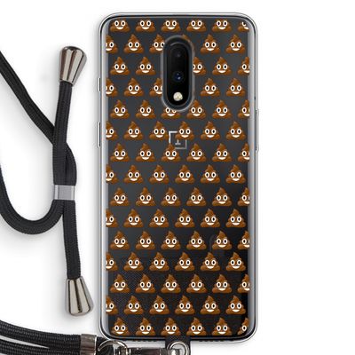 Poop emoji: OnePlus 7 Transparant Hoesje met koord