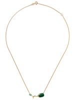 Wouters & Hendrix Gold collier en or 18ct orné d'émeraude et malachite - YELLOW GOLD
