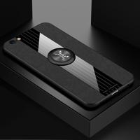 Voor iPhone 6 plus/6s plus XINLI stiksels doek Textue schokbestendig TPU beschermhoes met ring houder (zwart) Voor iPhone 6 plus/6s plus XINLI stiksels doek Textue schokbestendig TPU beschermhoes met ring houder (zwart)