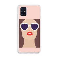 Red lips: Galaxy A51 4G Transparant Hoesje