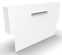 Cascadi Aluminium Watervalelement (op vijver) Lengte: 2000 Breedte: 250 Hoogte: 1200 - Geroba
