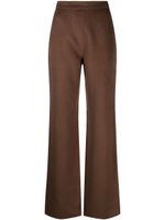 Nanushka pantalon droit à taille haute - Marron