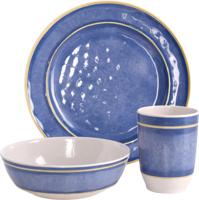 Redcliffs melamine serviesset - 12-delig - Blauw