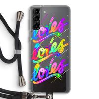 Loves: Samsung Galaxy S21 Plus Transparant Hoesje met koord