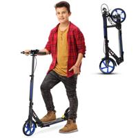 Opvouwbare Step met Verstelbaar Stuur voor Kinderen Aluminium Platform Step Blauw Opvouwbare Step met Verstelbaar Stuur voor Kinderen Aluminium Platform Step Blauw