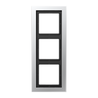 Jung LS990 Design Afdekraam Aluminium 3-voudig ALD2983