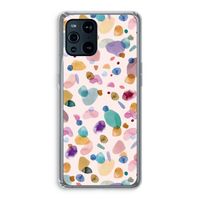 Terrazzo Memphis Pink: Oppo Find X3 Pro Transparant Hoesje Terrazzo Memphis Pink: Oppo Find X3 Pro Transparant Hoesje