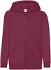 Fruit Of The Loom F401NK Kids´ Classic Hooded Sweat Jacket - Burgundy - 152