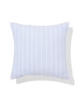 HEMA Kussenhoes 40x40cm Katoen Strepen Lichtblauw (blauw)