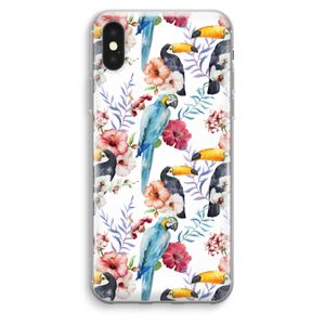 Bloemen tukan: iPhone XS Max Transparant Hoesje