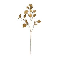 Kunsttak Eucalyptus metallic - goudkleurig - 84 cm - Leen Bakker - thumbnail