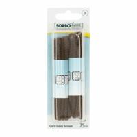 Sorbo schoenveter rond bruin 75 cm set van 2 paar | 56 stuks