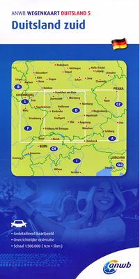 Wegenkaart - landkaart 5 Duitsland - Zuid | ANWB Media Wegenkaart - landkaart 5 Duitsland - Zuid | ANWB Media
