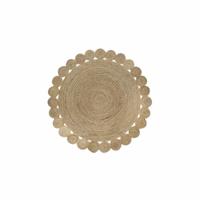 Tapijt DKD Home Decor Bruin Natuurlijk 150 x 150 x 1 cm