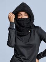 Poederbaas Balaclava Dames Fluffy Black