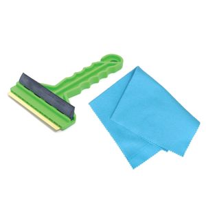 Autoramen IJskrabber met trekker groen 16 cm met anti-condens doek