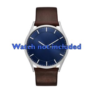 Horlogeband Skagen SKW6237 Leder Bruin 22mm