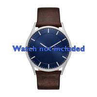 Horlogeband Skagen SKW6237 Leder Bruin 22mm - thumbnail