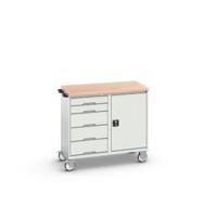 Bott Verso Mobiele Kast | 1050x600x980mm | 5 Laden | 1 Deur | MPX Top | RAL 7035 - 16927121.16