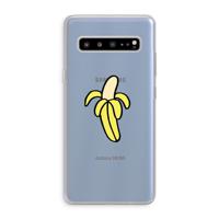 Banana: Samsung Galaxy S10 5G Transparant Hoesje - thumbnail