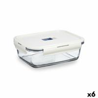 Hermetische Lunchtrommel Luminarc Baltic Crème Glas 1,22 L (6 Stuks)