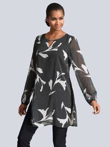 Blouse Alba Moda Zwart::Wit