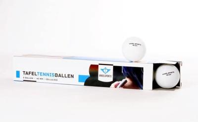 Engelhart Tafel tennis balletjes wit 6 stuks