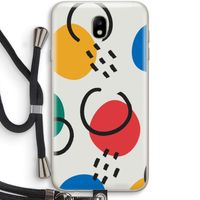 Illustratieve pop 3: Samsung Galaxy J7 (2017) Transparant Hoesje met koord