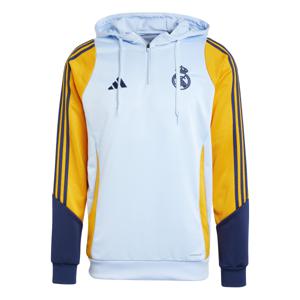 adidas Real Madrid Track Hoodie 2024-2025 Lichtblauw Geel Donkerblauw