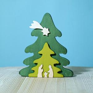 Bumbu Toys Kerstboom Puzzel