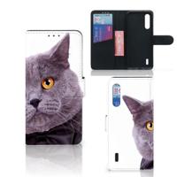 Xiaomi Mi 9 Lite | Telefoonhoesje | Met pasjeshouder | Kat