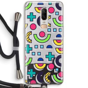 8-bit N°6: OnePlus 6 Transparant Hoesje met koord