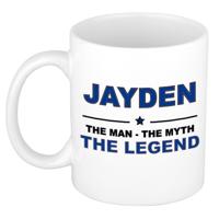 Jayden cadeau mok - man myth legend - naam koffiemok - 300 ml - collega - vaderdag