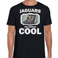 Dieren gevlekte jaguar t-shirt zwart heren - jaguars are cool shirt