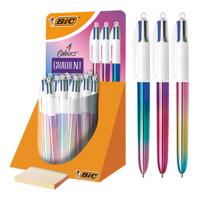 Balpen bic 4kleuren gradient m assorti | 30 stuks