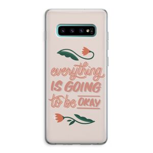 Optimistic flower girl: Samsung Galaxy S10 Plus Transparant Hoesje
