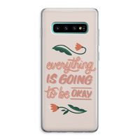 Optimistic flower girl: Samsung Galaxy S10 Plus Transparant Hoesje