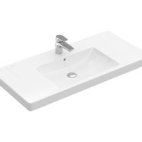 Villeroy & Boch Subway 2.0 meubelwastafel 80x47cm 1 kraangat met overloop wit 71758001