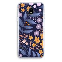 Flowers with blue leaves: Samsung Galaxy J3 (2017) Transparant Hoesje