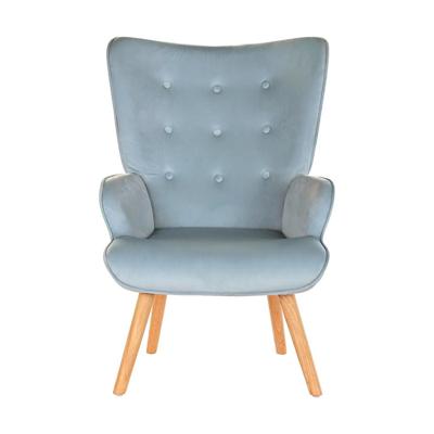 Armstoel DKD Home Decor Blauw Hemelsblauw Natuurlijk Hout Plastic 67 x 75 x 96 cm