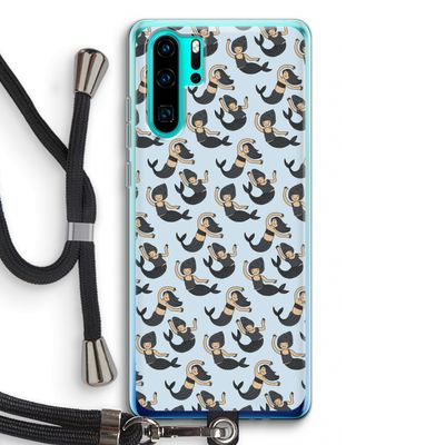 Zeemeermin: Huawei P30 Pro Transparant Hoesje met koord