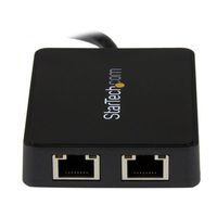 StarTech.com USB 3.0 naar 2-poorts gigabit Ethernet-adapter NIC met USB-poort - thumbnail