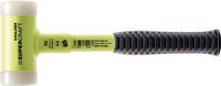 Halder Kunststofhamer | lengte 325 mm kop d. 60 mm | stalen buis | hard splintervrij nylon wit | 1 stuk - 3377.160 3377.160