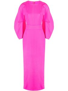 Solace London robe longue Allegra à manches bouffantes - Rose