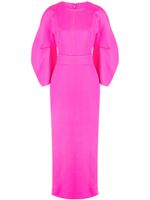 Solace London robe longue Allegra à manches bouffantes - Rose - thumbnail