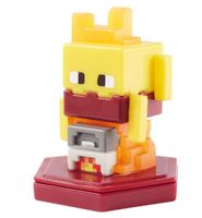 Mattel speelfiguur Minecraft Earth Boost junior 5 cm geel/rood - thumbnail